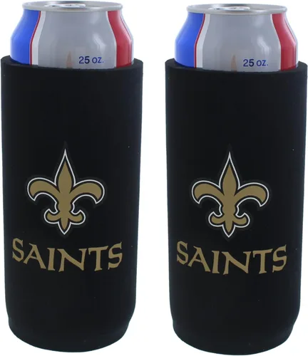 Vista 2 de Football Team Logo Tall Boy 2-Pack Can Holder Coozie Beverage Insulator - Fits 24oz - 25oz Cans (Chicago Logo Shadow (Bears))