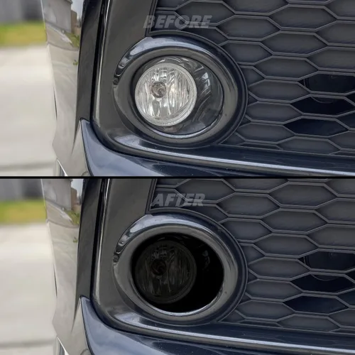 Vista 8 de SlickMod Vinilo precortado tintado en humo para faros delanteros y antiniebla de Honda Civic 2016-2021