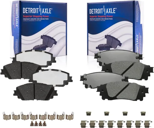 Vista 8 de Detroit Axle - Kit de freno trasero para Chevy GMC Silverado Sierra Suburban 1500 Yukon Tahoe Avalanche Cadillac Escalade Pinza de freno de disco