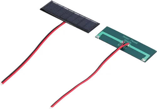 Vista 8 de 2 paneles solares de 4 voltios, panel solar portátil, panel solar flexible de polisilicio con alambre electrónico placa solar de polisilicio