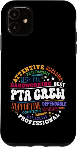 Vista 8 de iPhone XR Parents Teacher Association Team Supporter PTA Crew Case