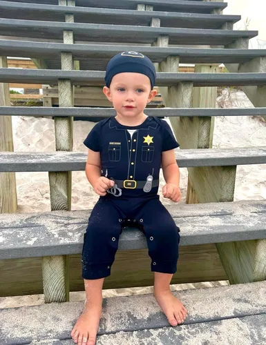 Vista 2 de Singcoco Disfraz de Halloween para niño recién nacido, traje de uniforme de bebé, ropa de mameluco