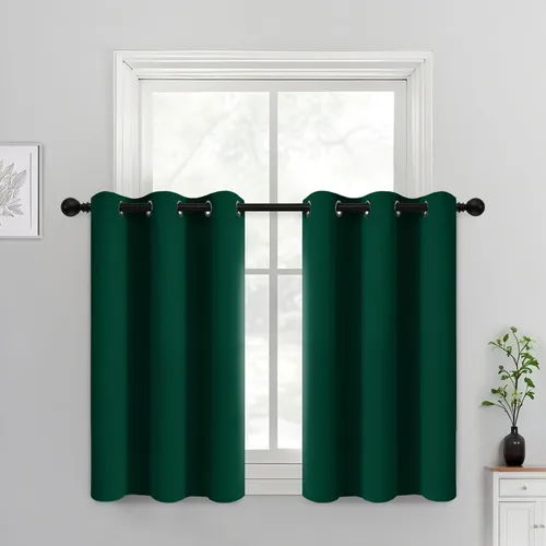 Vista 79 de Yakamok Cortinas opacas para dormitorio, aislamiento térmico, cortinas de oscurecimiento de habitación para sala de estar, juego de 2 paneles