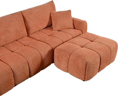 Vista 9 de [VIDEO] 110" Modular Sectional Sofa, L Shape with Extra-large Seat, Pull-l