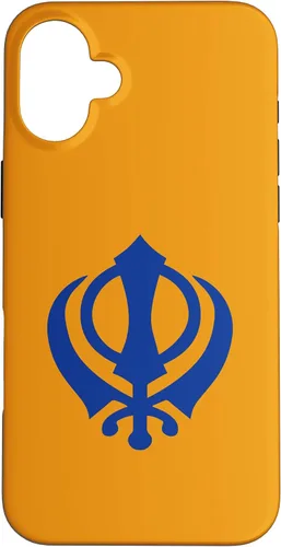 Vista 23 de Khanda Sikh Symbol Chakkar Kirpans Chakra Sikhism - Carcasa para iPhone 17