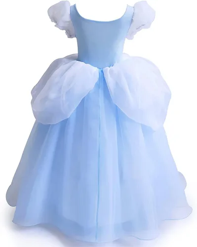 Vista 8 de MING DYNASTY Disfraz de Tinkerbell para niñas, vestido de campana de hadas con alas para Halloween, fiesta, cosplay