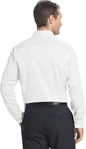 Vista 2 de Calvin Klein Camisas de vestir para hombre ajuste delgado sin planchado color liso