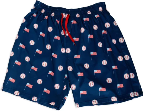 Vista 13 de ChalkTalkSPORTS Traje de baño de béisbol Shorts de natación Tallas para jóvenes y adultos