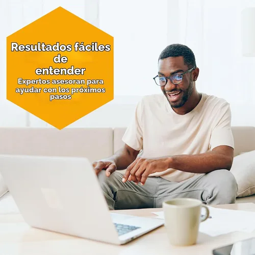 Vista 5 de at Home Kit de prueba de vitamina D, fácil de usar y preciso análisis de sangre para 25 (OH) niveles D para probar las deficiencias de vitamina