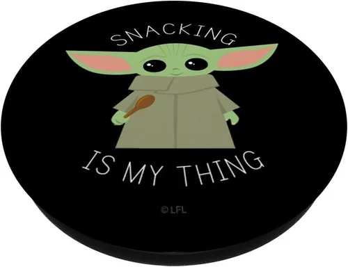 Vista 2 de Star Wars The Mandalorian the Child Snacking is My Thing PopSockets Standard PopGrip