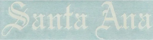 Vista 2 de Santa Ana - California City County Old English Letters Car Truck Van Ciclomotor Casco Duro Auto Automotive Craft Cup Laptop Vinilo Adhesivo Pared