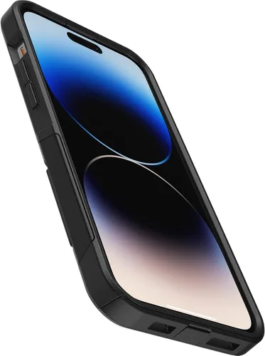 Vista 4 de OtterBox Funda para iPhone 14 Pro Max Commuter Series, negra, delgada y resistente, apta para bolsillo, con protección de puerto