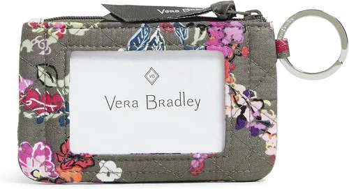 Vista 3 de Vera Bradley Women's Cotton Zip ID Case Wallet