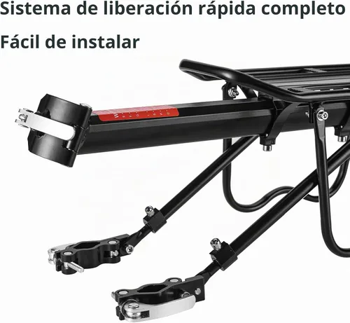 Vista 2 de ROCKBROS Portabicicletas Trasero Capacidad 115 lbs