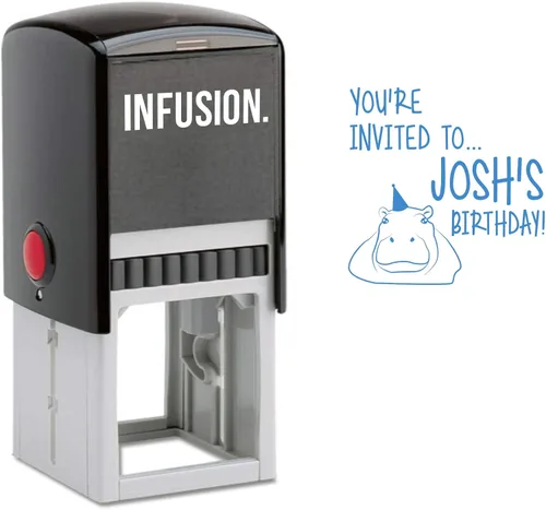 Vista 10 de Infusion Sello con nombre de niño autoentintado para niños (Bee Great)