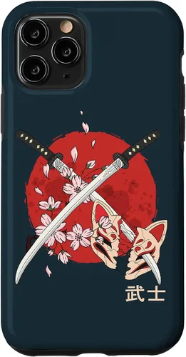 Vista 13 de Carcasa para iPhone 12 mini con espada de Samurai Katana japonesa, diseño de flor de cerezo