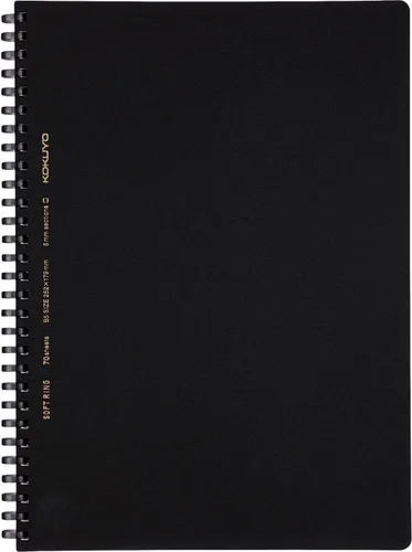 Vista 8 de Kokuyo Cuaderno de gráficos en espiral, 8.3 x 5.8 pulgadas, cuaderno de negocios A5 de anillo suave con cuadrícula de 0.197 in, 70 hojas perforadas