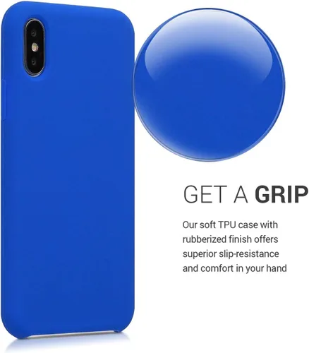 Vista 2 de kwmobile - Funda de silicona TPU compatible con iPhone XR, funda suave y flexible de goma, color blanco