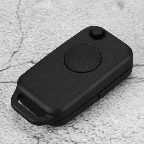 Vista 5 de Aramox Funda para llavero con tapa de 1 botón, funda para llavero remoto para Benz Class 1984-2004