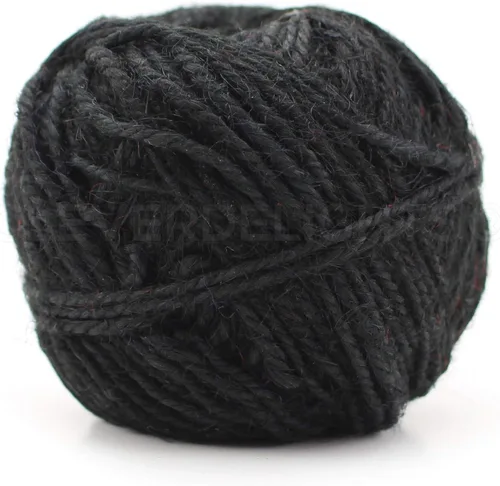 Vista 10 de CleverDelights Cuerda de yute negro - 50 yardas - 0.079 in de diámetro - Cuerda de yute