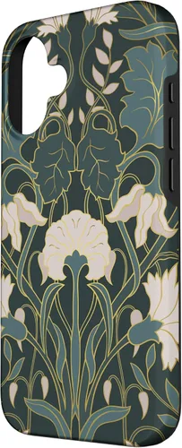 Vista 2 de iPhone 16 Art Nouveau Floral Pattern Case