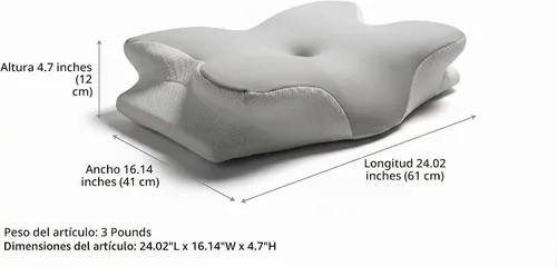 Vista 7 de Lunari Almohada cervical de mariposa, soporte de cuello de espuma