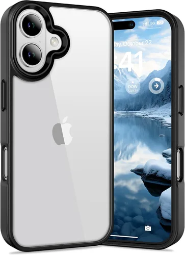 Vista 37 de Vakoo Funda transparente para iPhone 11 Pro Max, antiamarilleo, color negro