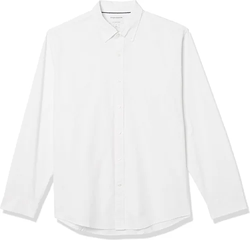 Vista 7 de Tienda Essentials - Camisa de tela oxford de manga larga ajuste regular para hombre