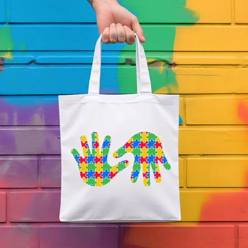 Vista 3 de HTV4U Vinilo de transferencia de calor fácil con estampado de conciencia sobre el autismo (rompecabezas de autismo, 13.5 pulgadas x 3 yardas)