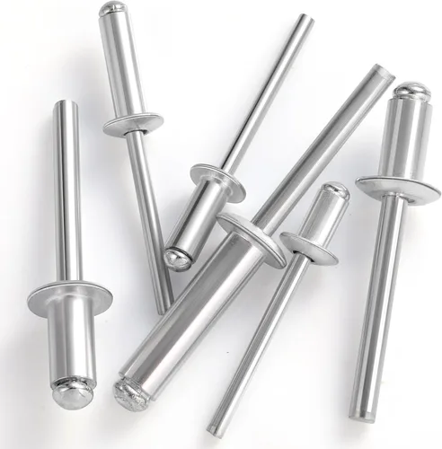 Vista 2 de VGBUY (65Pcs) 1/4" x 1/2" Remaches Ciegos de Aluminio, 6.3 x 12mm Remaches Pop, Remaches para Metal, Plata-(VG10113)