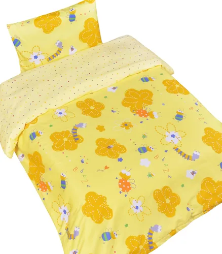Vista 9 de J-pinno Juego de funda de edredón + funda de almohada de dibujos animados de mariposa arcoíris para niñas, cierre de cremallera, 100% algodón