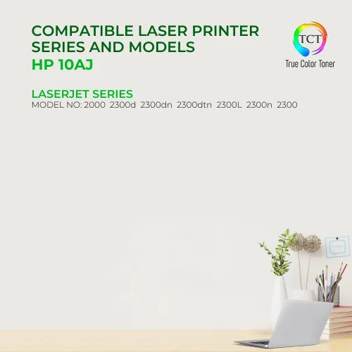 Vista 2 de TCT 10AJ - Cartucho de tóner jumbo, repuesto compatible de alta calidad para impresoras HP 10AJ Q2610AJ, color negro, gigante, funciona
