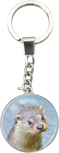 Vista 25 de Deluxebase Magnidome Llavero de domo en forma de cúpula con cadena de acero inoxidable. Llavero de cúpula de cristal
