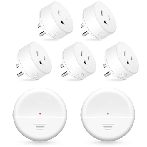 Vista 142 de NineLeaf - Enchufe de salida de control remoto, interruptor de luz de encendido y apagado inalámbrico desmontable 500FT Light Plug Decorator