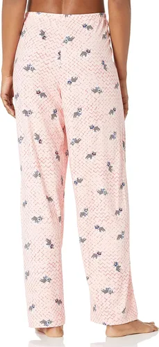 Vista 2 de HUE Pantalón de pijama largo de punto estampado para mujer