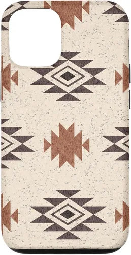 Vista 28 de Funda rústica para iPhone 17 con patrón azteca estilo bohemio occidental