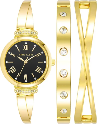 Vista 24 de Anne Klein AK/2245 - Juego de reloj de pulsera con detalles de cristal prémium para mujer