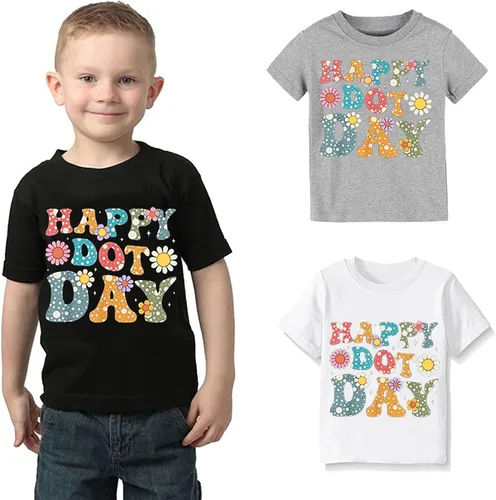 Vista 3 de Moonker Summer Tees,Camiseta de manga corta para bebés y niñas