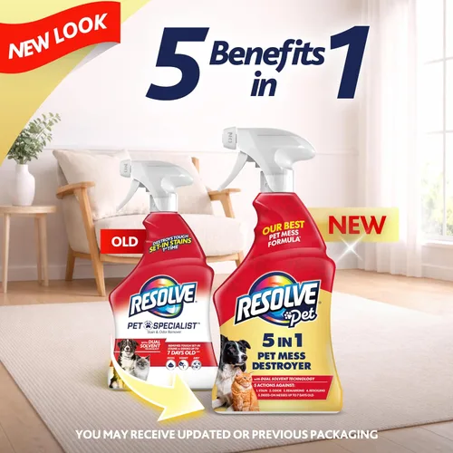 Vista 3 de Resolve® Spray limpiador de alfombras 5 en 1 para manchas y olores, 22