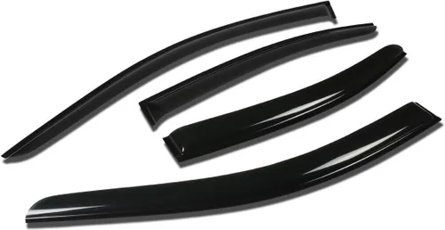 Vista 14 de Auto Dynasty 4 unidades de cinta en la visera de ventilación de ventana, deflector, protector de lluvia compatible con Nissan Maxima 2004-2008