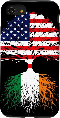 Vista 18 de iPhone 16 Ireland Born Irish Family Roots Irish American US Flag Gift Case
