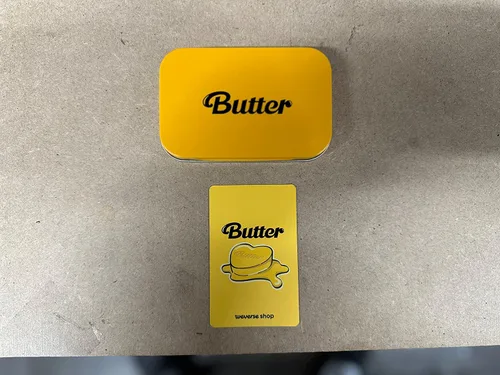Vista 5 de (NOT AUDIO CD!!) BTS Butter Album WEVERSE GIFT ONLY!! ( CREAM + PEACHES - 2 VER SET. ) SEALED