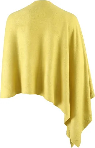Vista 110 de Fomolom Ponchos para mujer, versátil, ligero, tejido sólido, chal envolvente, bufanda, accesorios para mujer