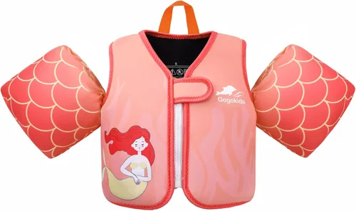 Vista 19 de Gogokids Chaleco de natación para bebé, flotadores para niños de 33-66 libras, chaqueta de natación para niños con alas de agua para niños de 2 3 4
