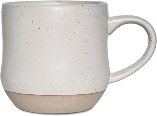 Vista 9 de Bosmarlin Juego de 2 tazas grandes de café moteadas de cerámica, taza de té grande, 17 onzas, aptas para lavavajillas y microondas (negro, 2)