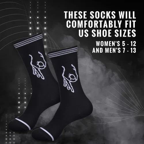 Vista 3 de Circle Game Meme Dress Socks Novelty Funny Socks Groomsmen Socks Crazy Socks Crew Socks