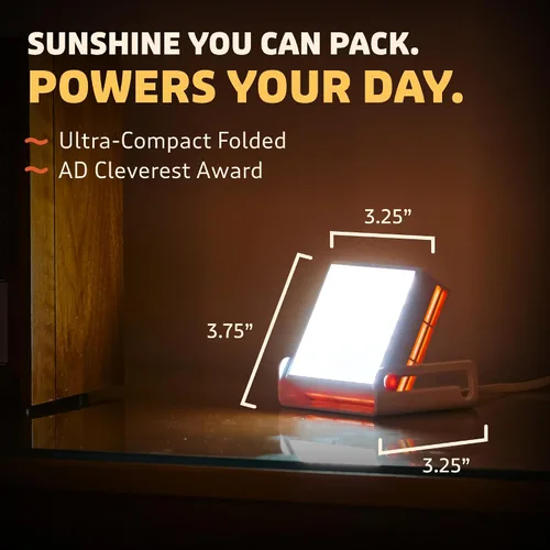 Vista 4 de Circadian Optics Lámpara de Terapia de Luz Brillante Luxy para Escritorio Como se Vio en Shark Tank Brillo Ultra Potente de 10,000 LUX