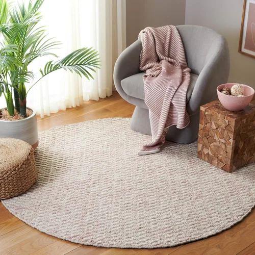 Vista 12 de SAFAVIEH Natura Collection - Alfombra de pasillo de 8 pies, color beige y marfil, diseño moderno, ideal para zonas de alto tráfico en pasillo, baño
