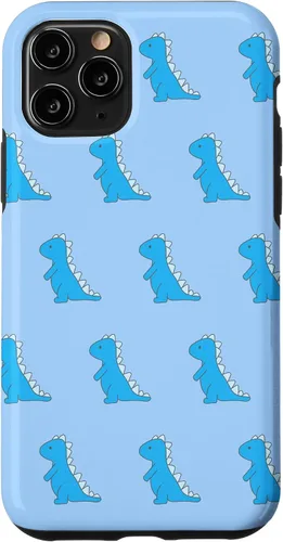 Vista 29 de Dinosaur T Rex Phone Case Cute Blue Cartoon Pattern Case for iPhone 17