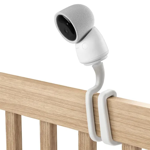 Vista 8 de Soporte de clip para monitor de bebé Arenti sin herramientas ni daños en la pared (blanco)